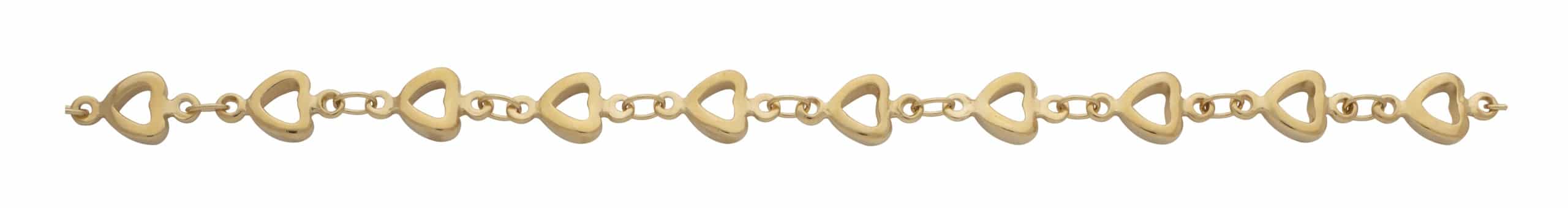095 | Gold Heart Link Chain (Footage)