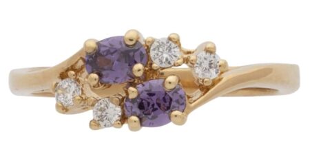 BSR-002 | Birthstone Ring Februrary/Amethyst