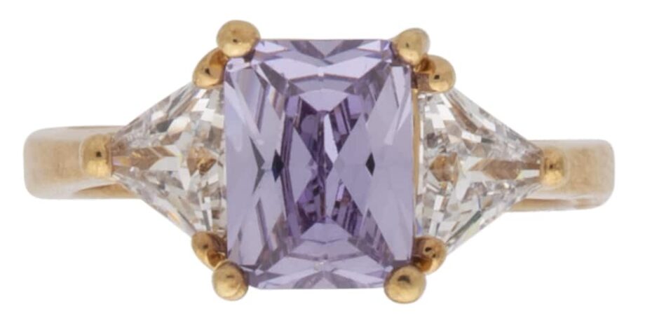 BSR-030 | October Square Birthstone Ladies Ring