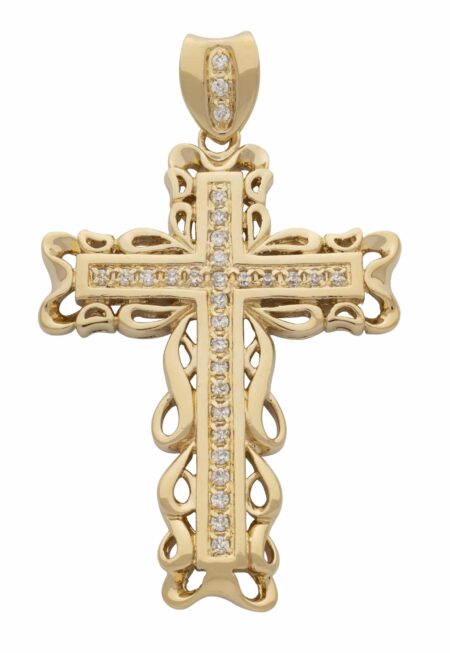 CZ Cross Pendant