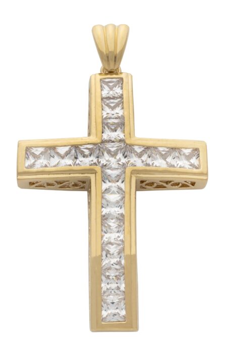 CZ Cross Pendant