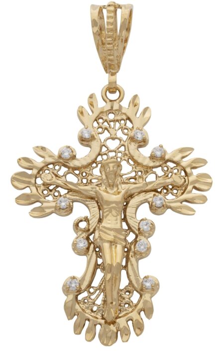 CZ Jesus Pendant