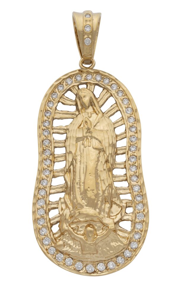 CZ Virgin Mary/Angel Pendant
