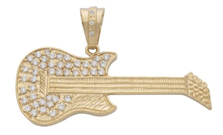 CZ Guitar Pendant