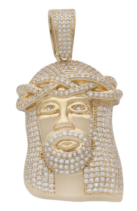CZP-185 | CZ Jesus Head Pendant