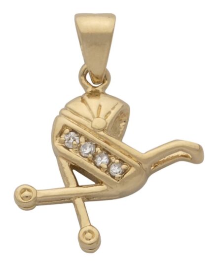 CZ Baby Stroller Pendant