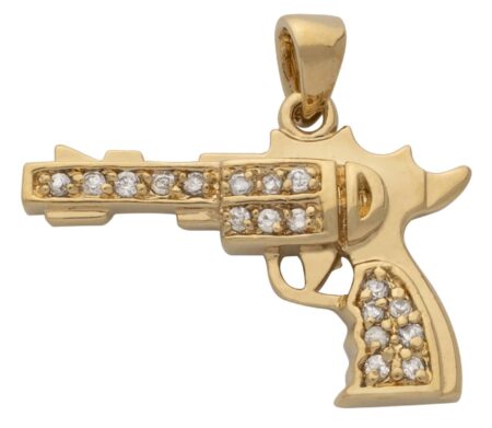 CZ Gun Pendant