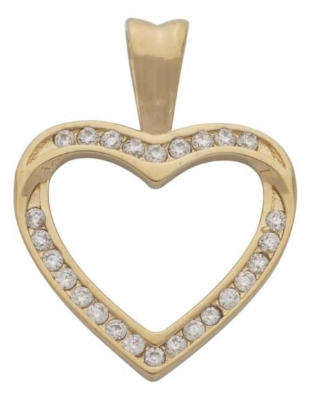 CZ Heart Pendant