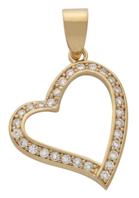 CZ Heart Pendant