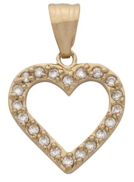 CZ Heart Pendant