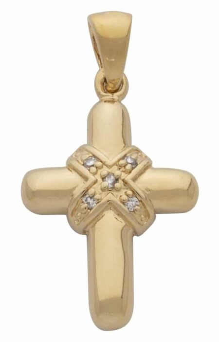 CZ Small Cross Pendant