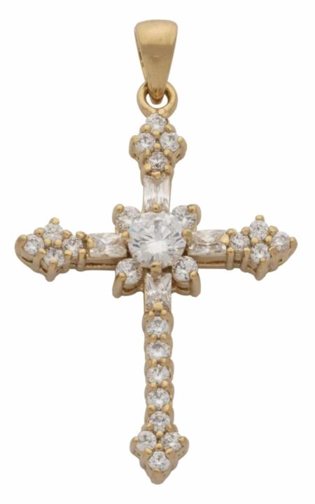 CZ Cross Pendant