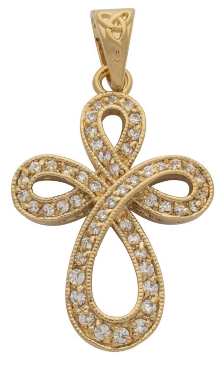 CZ Cross Pendant