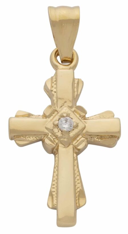 CZ Cross Pendant