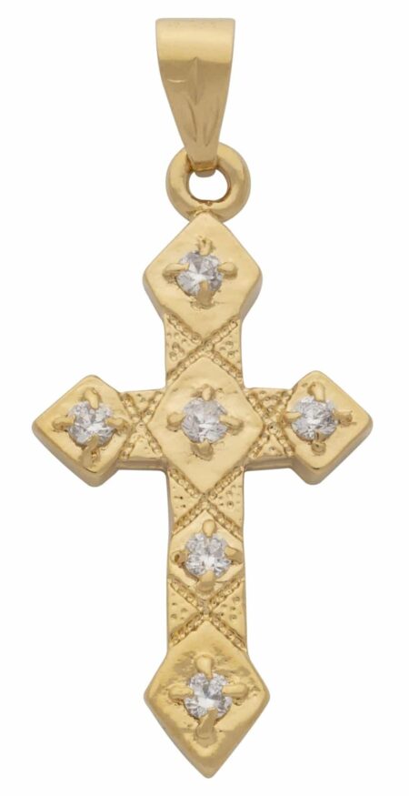 CZ Cross Pendant