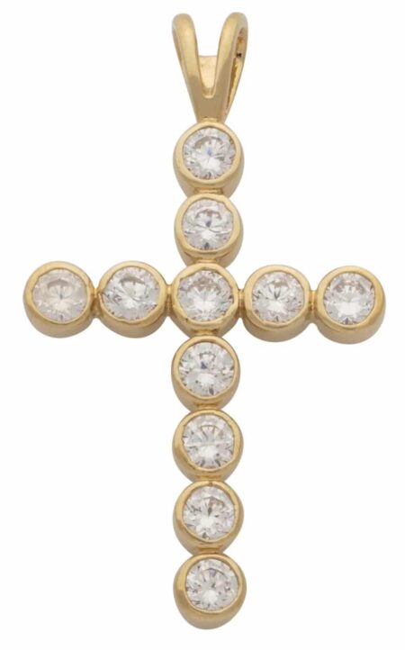 CZ Cross Pendant