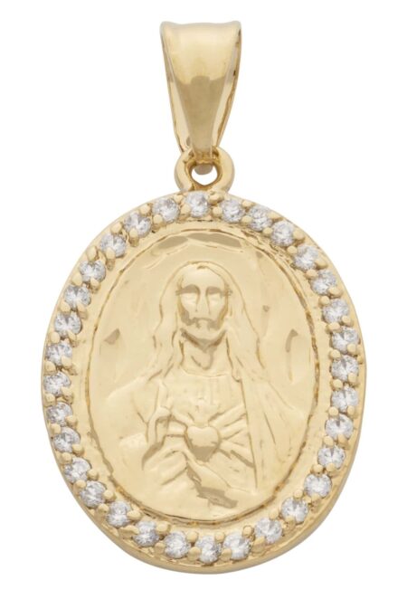 CZ Jesus Pendant