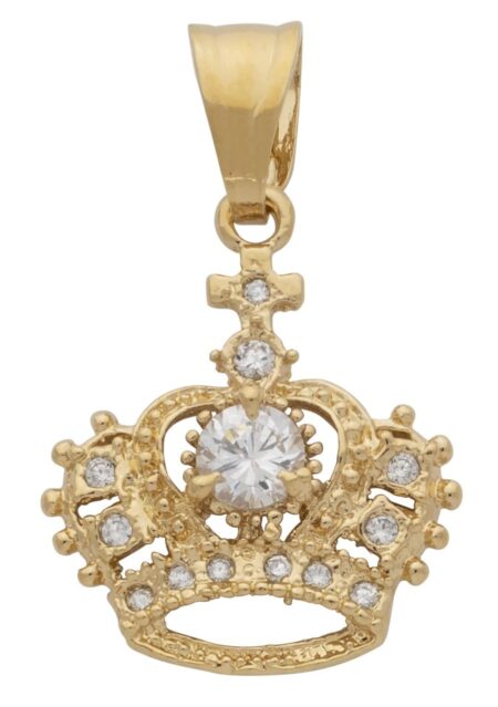 CZ Crown Pendant