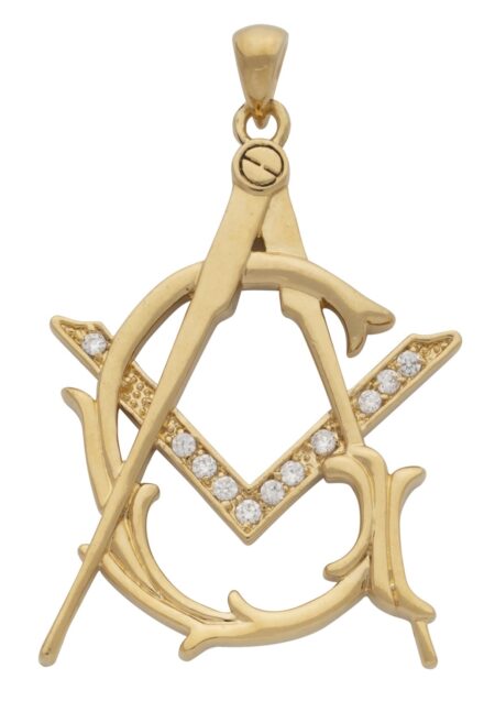 CZ Masonic Pendant