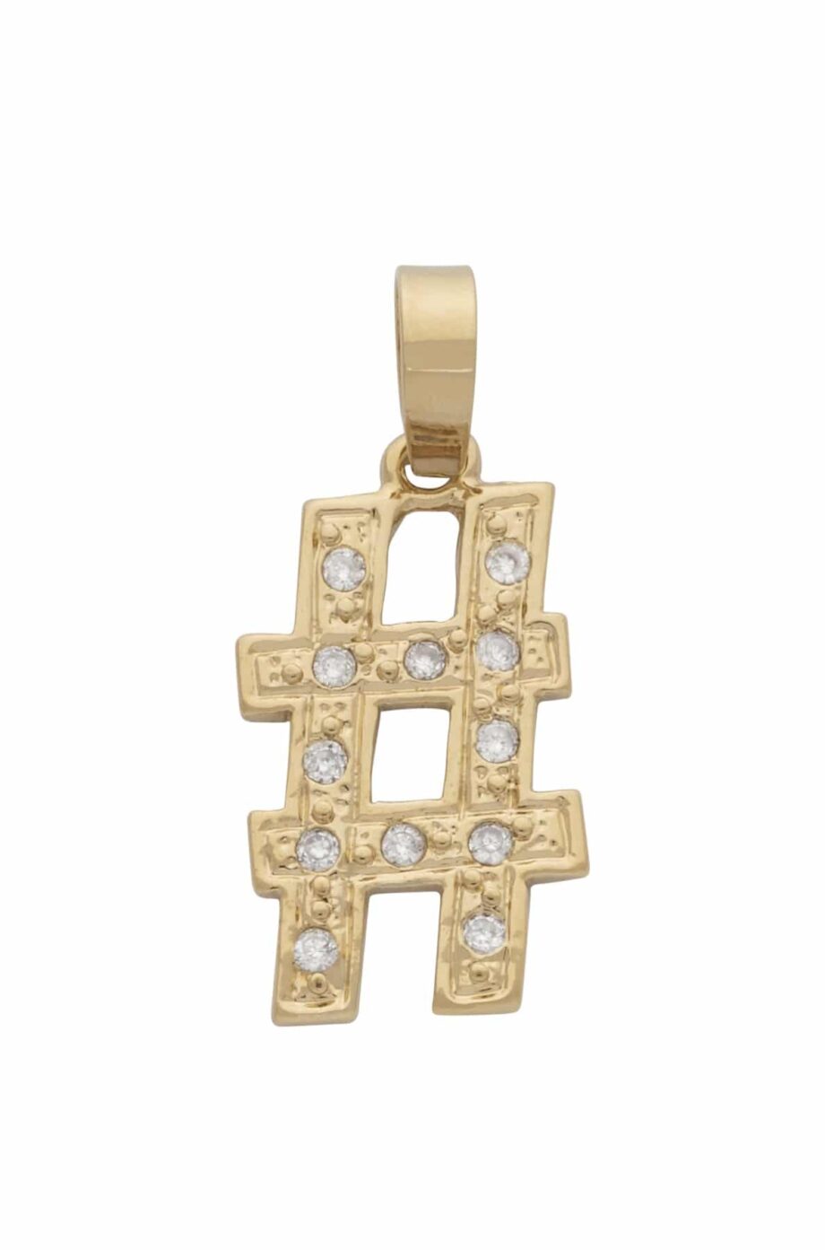 CZP-697 | CZ Hashtag Pendant