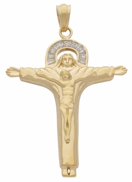 CZ Jesus with Open Arms Pendant