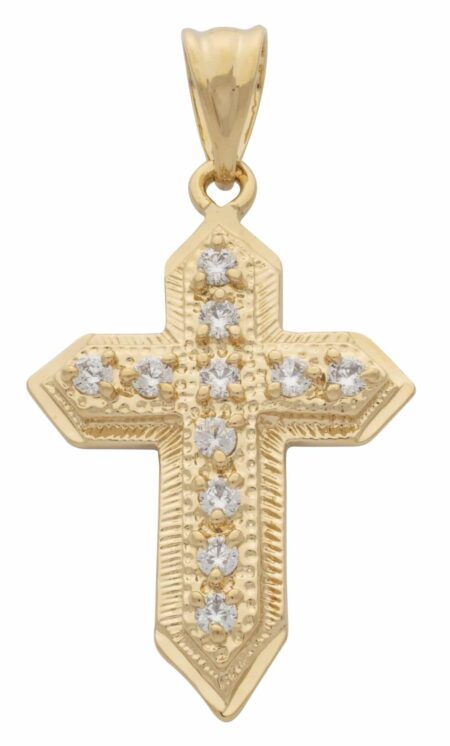 CZ Cross Pendant