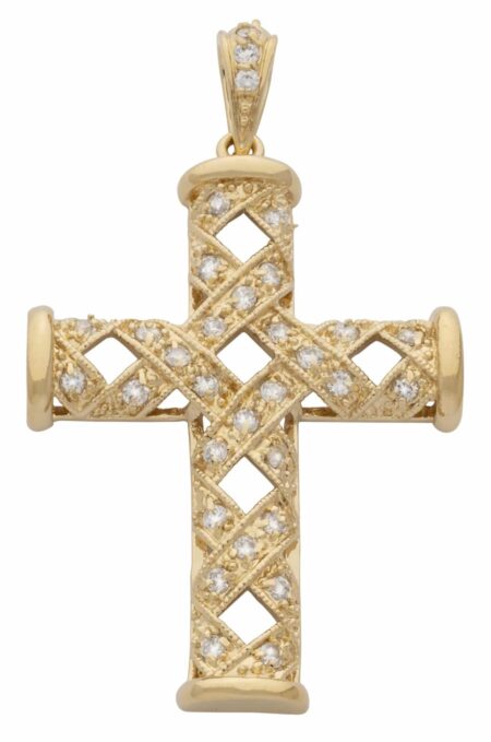 CZ Cross Pendant