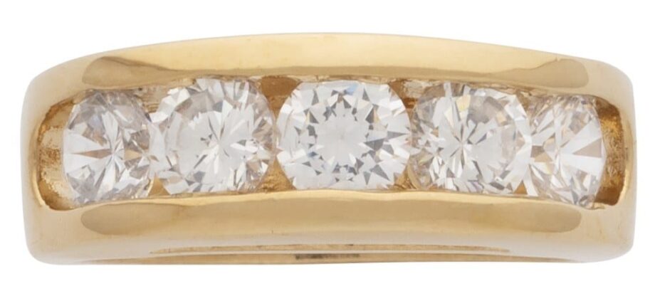 LR-030 | Ladies Ring CZ 5 Circle