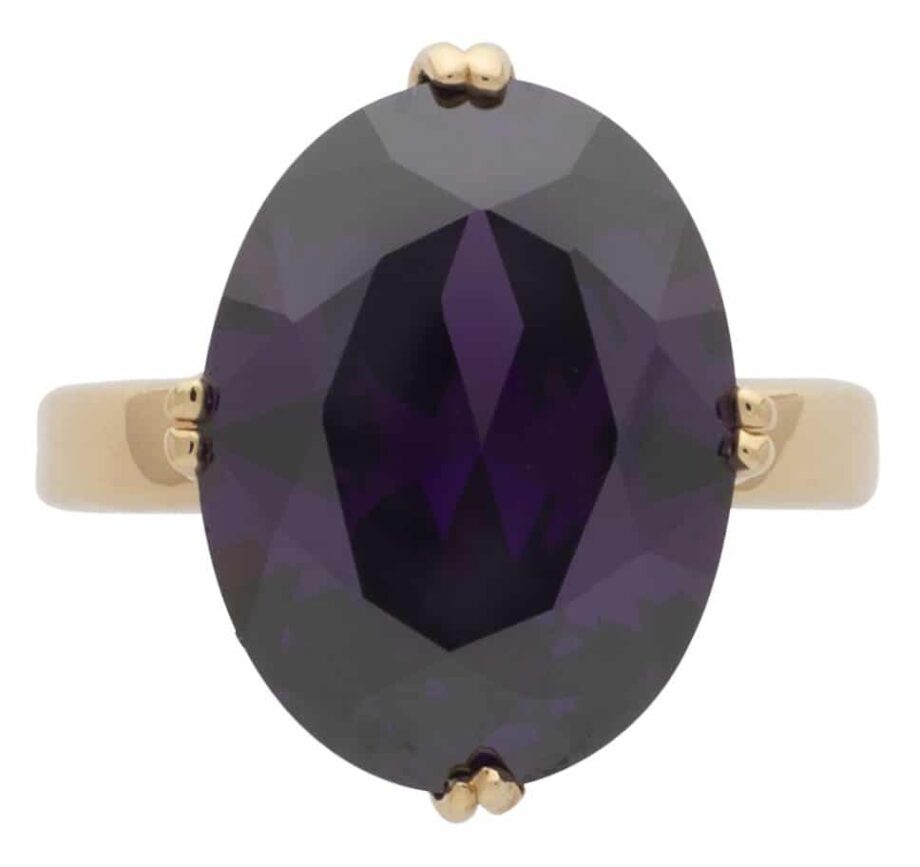 LR-064B | Ladies Ring Amethyst Large Oval
