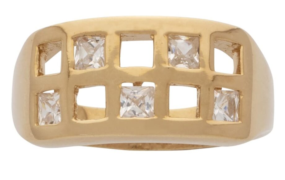 LR-075 | Ladies Ring CZ in Squares