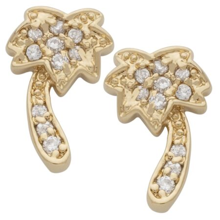 CZE-153 | CZ Palm Tree Earrings