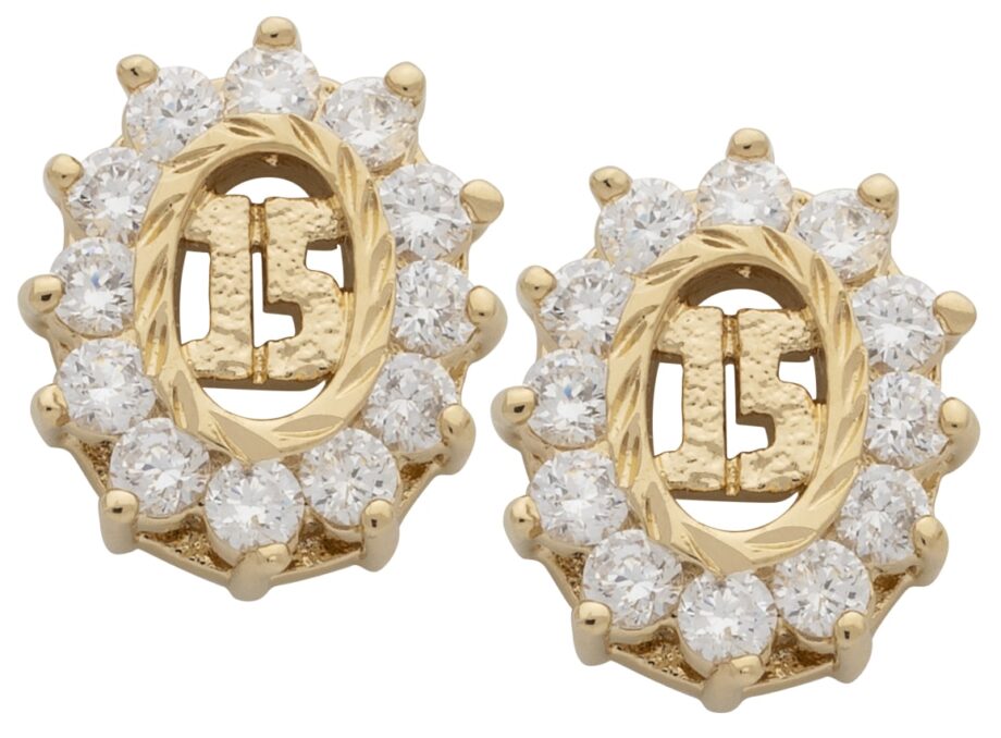 CZE-155 | CZ "15" Earring