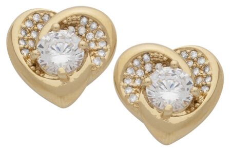 CZE-171 | CZ Heart Earrings