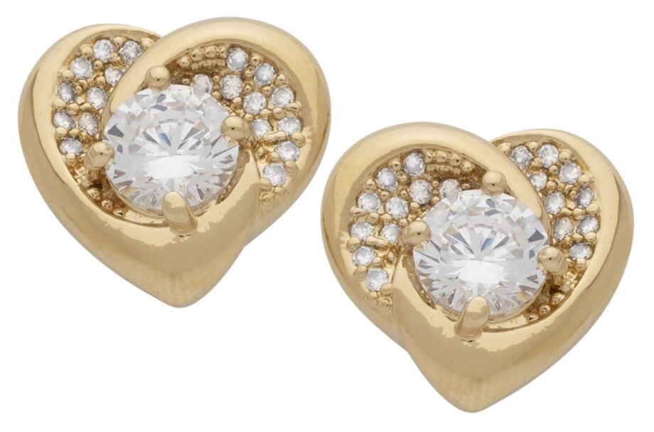 CZE-171 | CZ Heart Earrings
