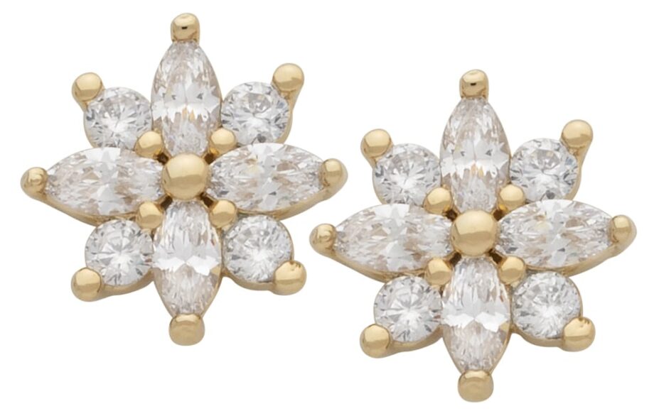 CZE-198 | CZ Flower Earrings