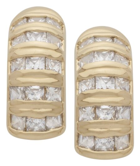 CZE-058 | CZ Row Earrings