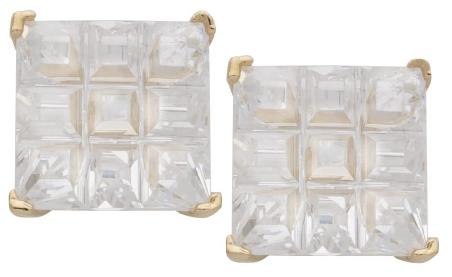 CZE-068 | CZ Square Earrings