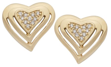 CZE-074 | CZ Heart Earrings
