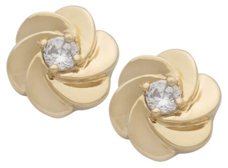 CZE-086 | CZ Flower Earrings