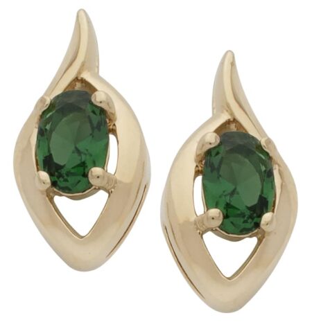 CZE-089 | CZ Earrings/Green
