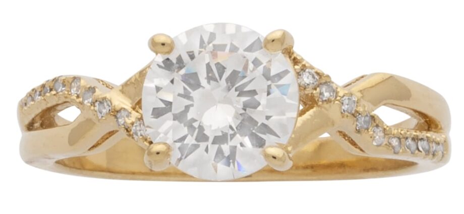 LR-197 | Ladies Ring CZ Round Stone