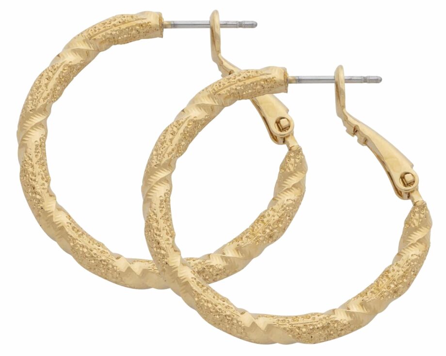 HE-011 | Hoop Earrings Small Textured