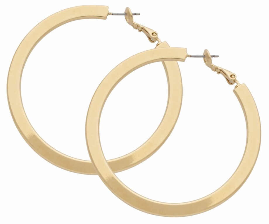 HE-120 | Hoop Earrings Large Flat