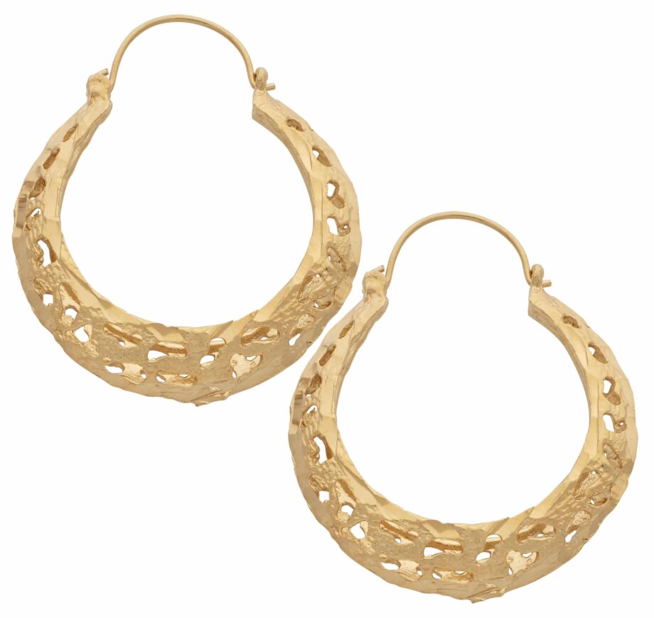 HE-027 | Hoop Earrings Filigree Large - DISCONTINUED