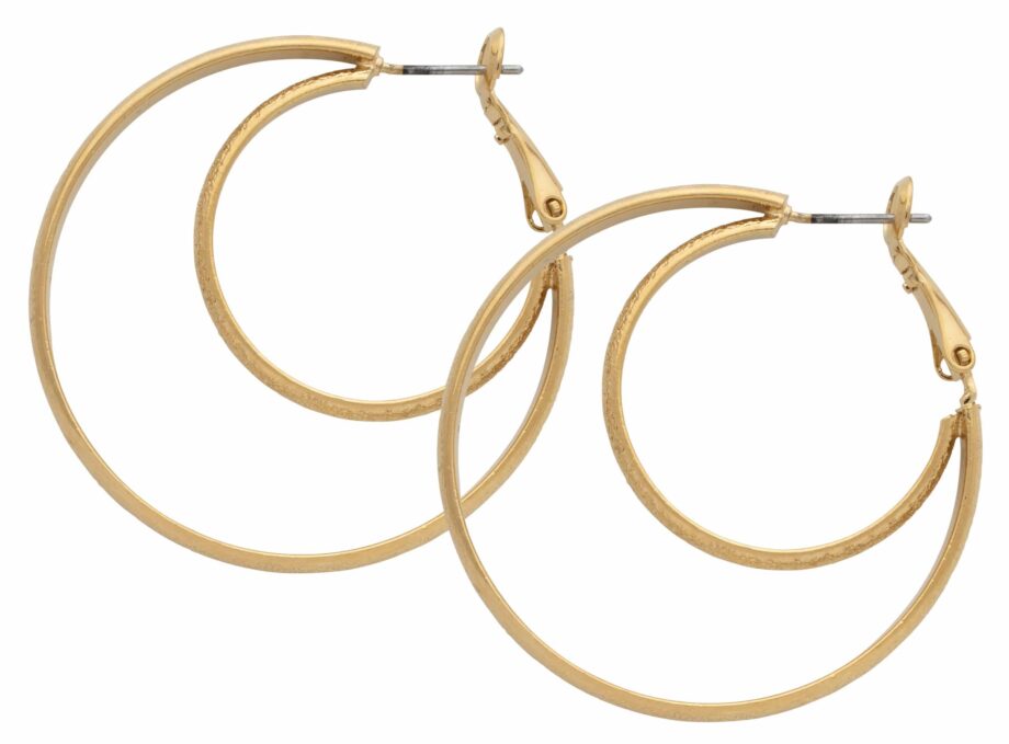 HE-088 | Earrings Double Hoop Large - DISCONTINUED