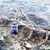 CZP-556 | CZ Purple Rectangular Stone Pendant - Image 2