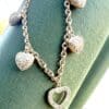 TB-116 | Tennis Bracelet CZ Dangling Hearts