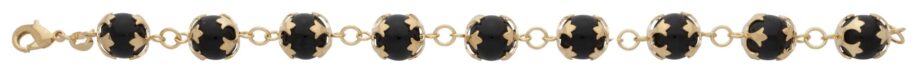 LB-175 | Ladies Bracelet Dangling Black Balls - DISCONTINUED
