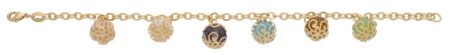 LB-177 | Ladies Bracelet  Dangling Colored Balls - DISCONTINUED