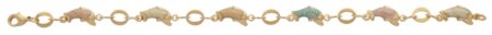 LB-181 | Ladies Bracelet Colored Dolphins - DISCONTINUED